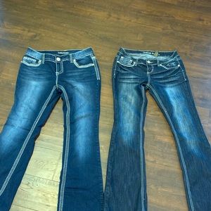 2 pairs of size 9 jeans
